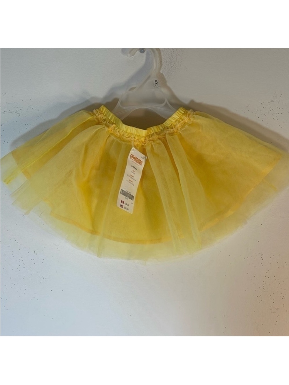 Gymboree Yellow Tutu Skirt with Attached Underwear. Infant Girl’s 3-6M. NWT.